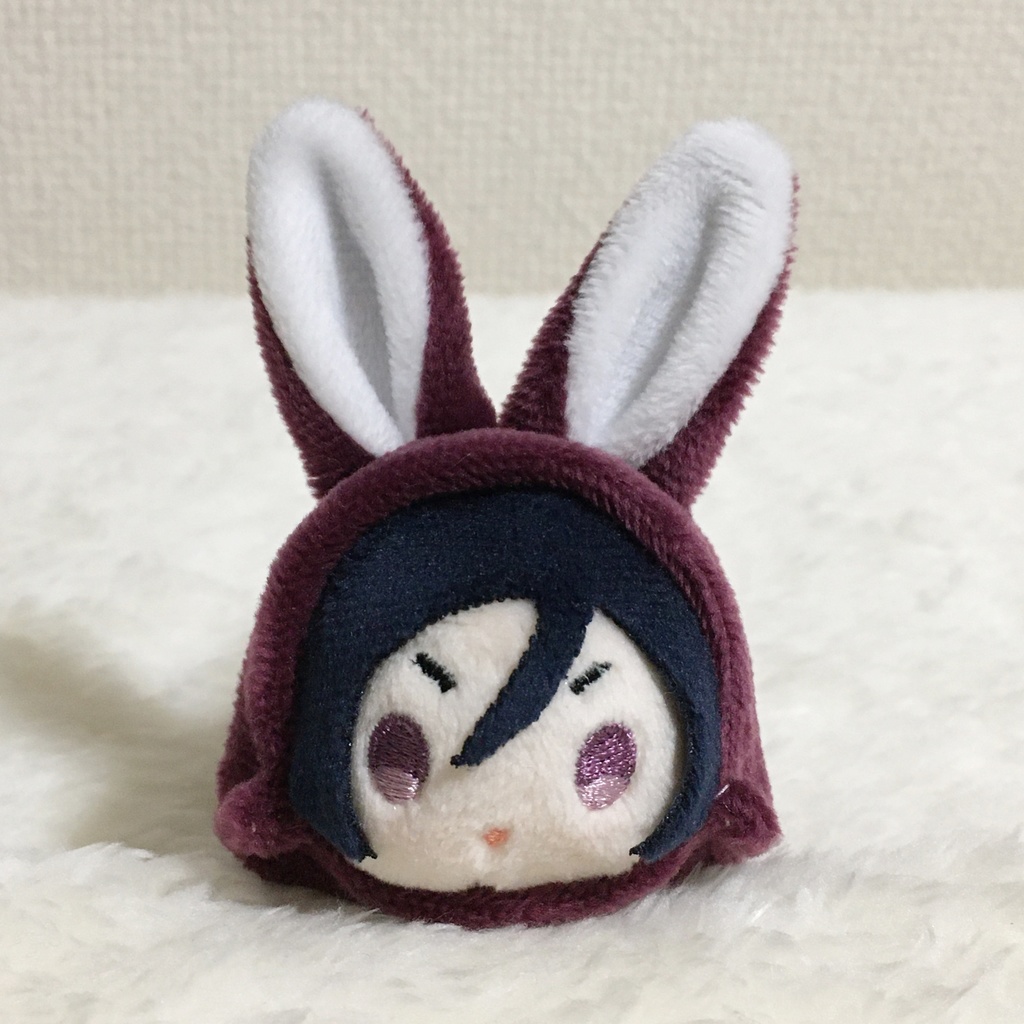 もちマスミニ着ぐるみ うさぎ バーガンディー