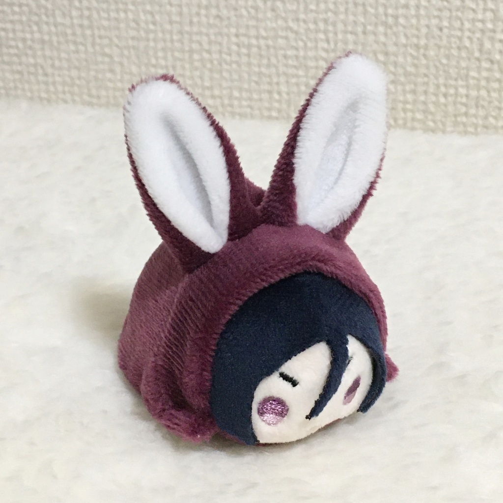 もちマスミニ着ぐるみ うさぎ バーガンディー
