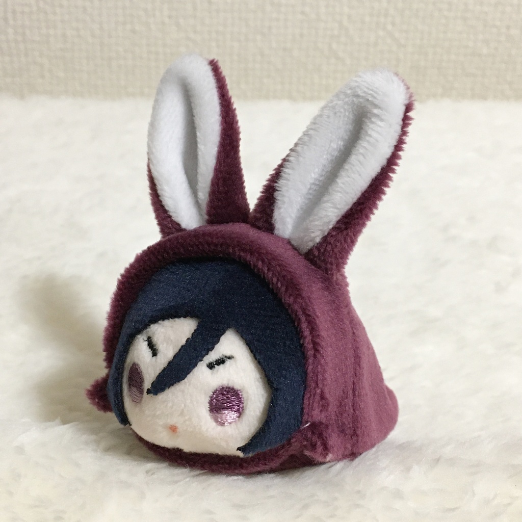 もちマスミニ着ぐるみ うさぎ バーガンディー