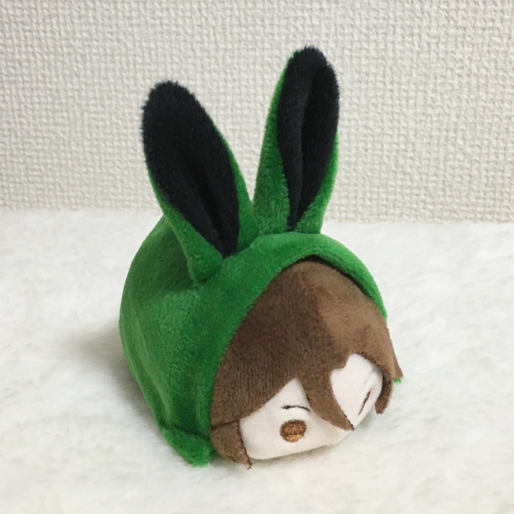 もちマス/もちころりん着ぐるみ うさぎ グリーン&ブラック