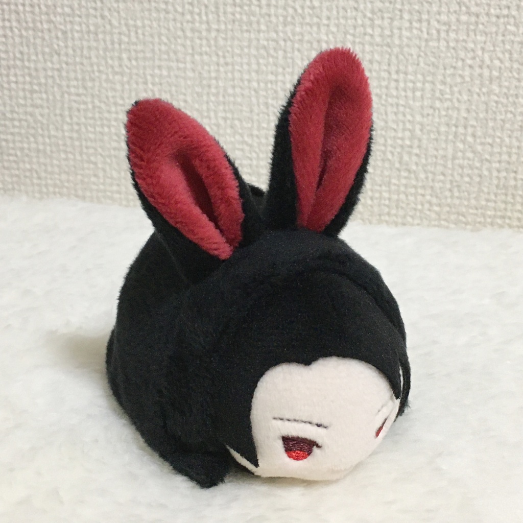 もちマス/もちころりん着ぐるみ うさぎ ブラック&ワインレッド