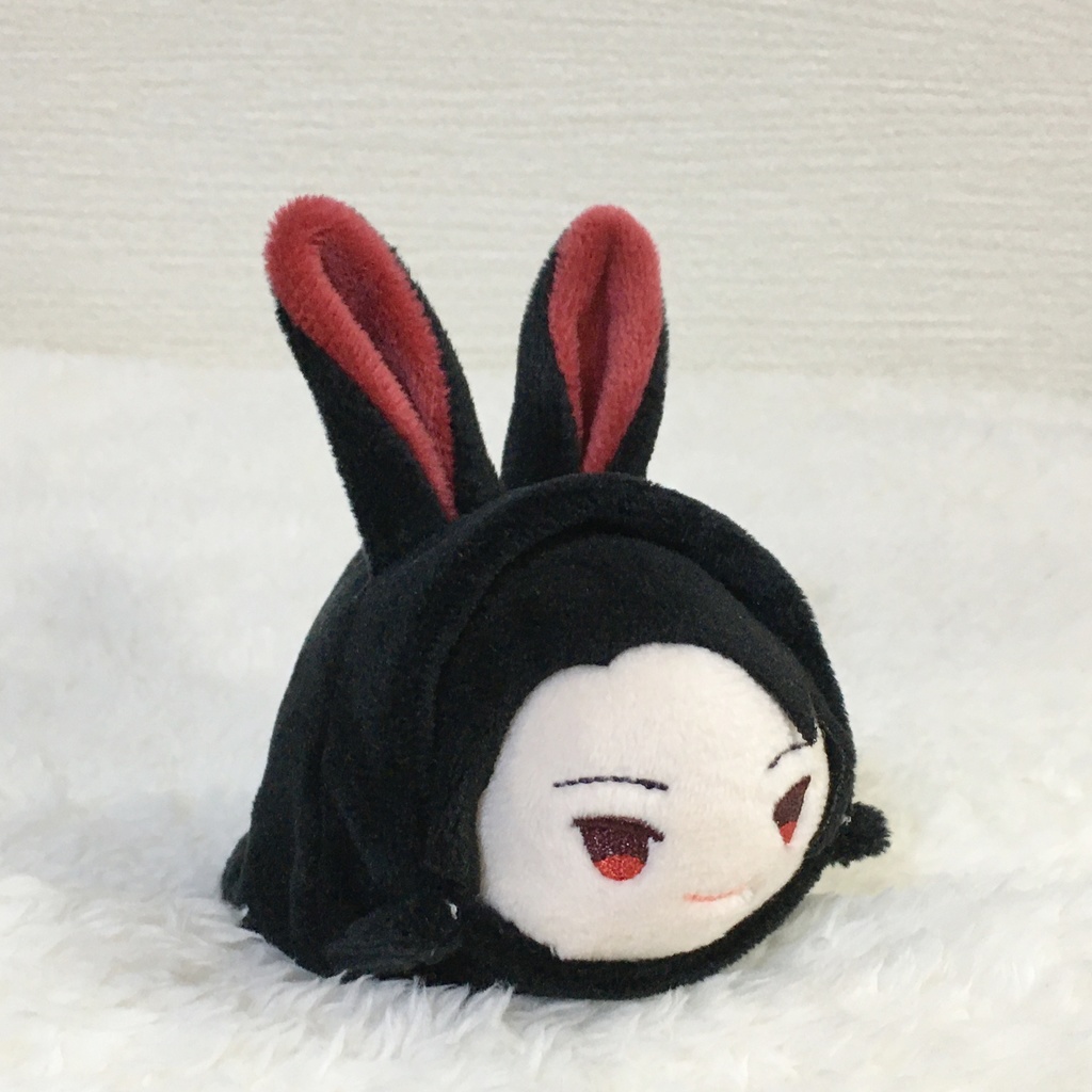 もちマス/もちころりん着ぐるみ うさぎ ブラック&ワインレッド