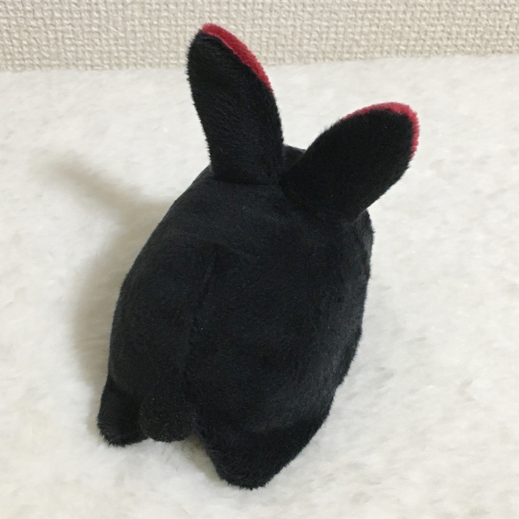 もちマス/もちころりん着ぐるみ うさぎ ブラック&ワインレッド