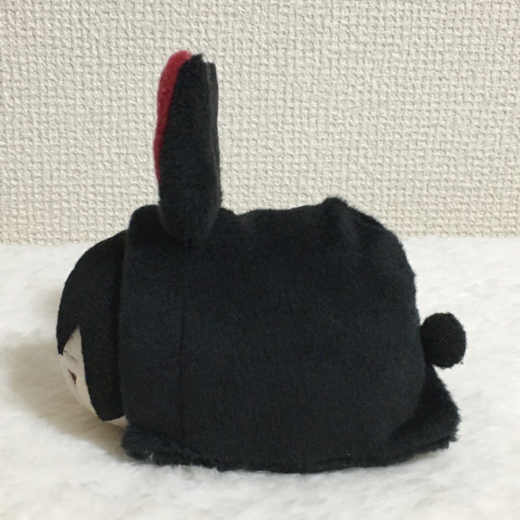 もちマス/もちころりん着ぐるみ うさぎ ブラック&ワインレッド