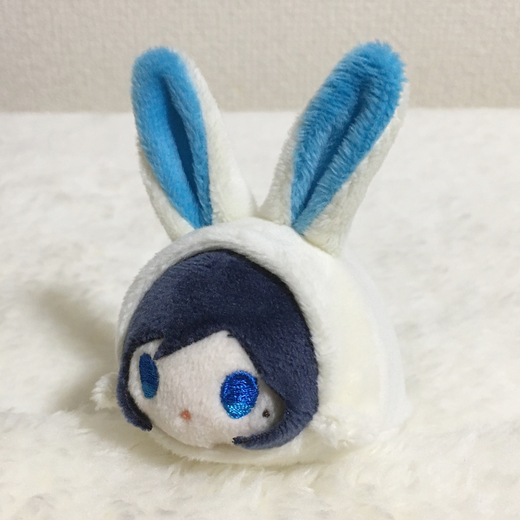 もちマスミニ着ぐるみ うさぎ ミルク&アクアブルー
