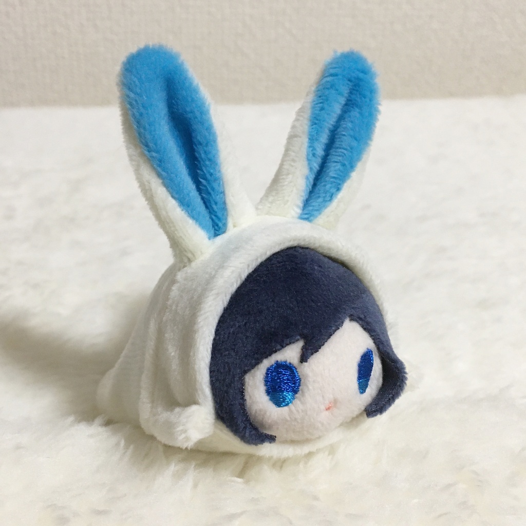 もちマスミニ着ぐるみ うさぎ ミルク&アクアブルー