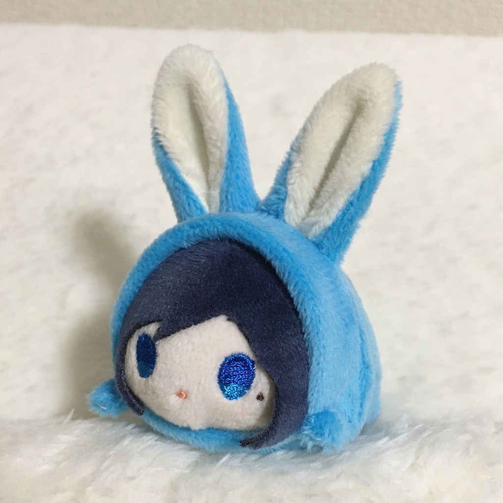 もちマスミニ着ぐるみ うさぎ アクアブルー&ミルク