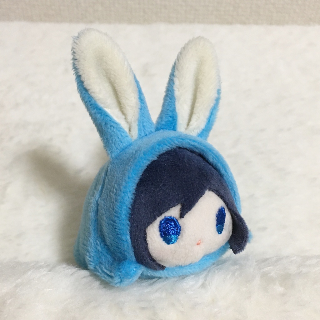 もちマスミニ着ぐるみ うさぎ アクアブルー&ミルク