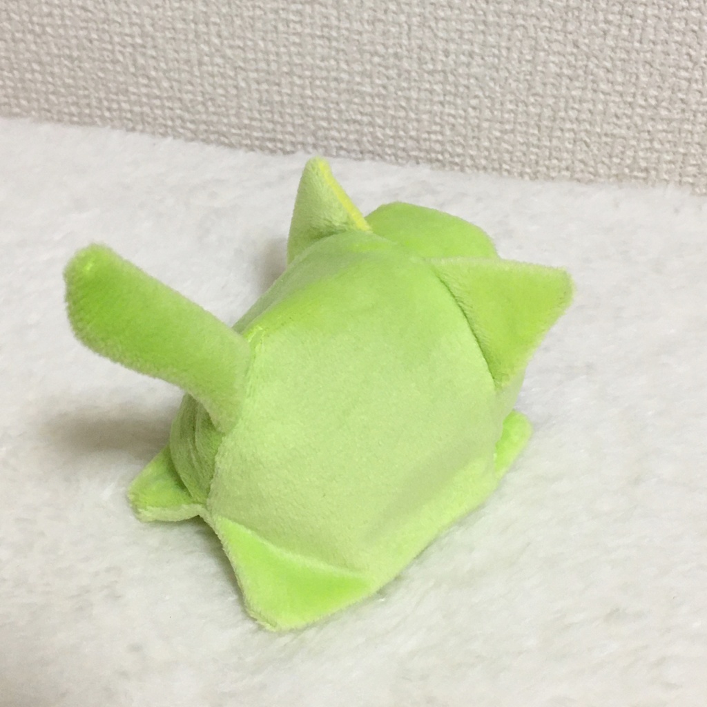 もちマス/もちころりん着ぐるみ ねこ ライムグリーン&レモンイエロー