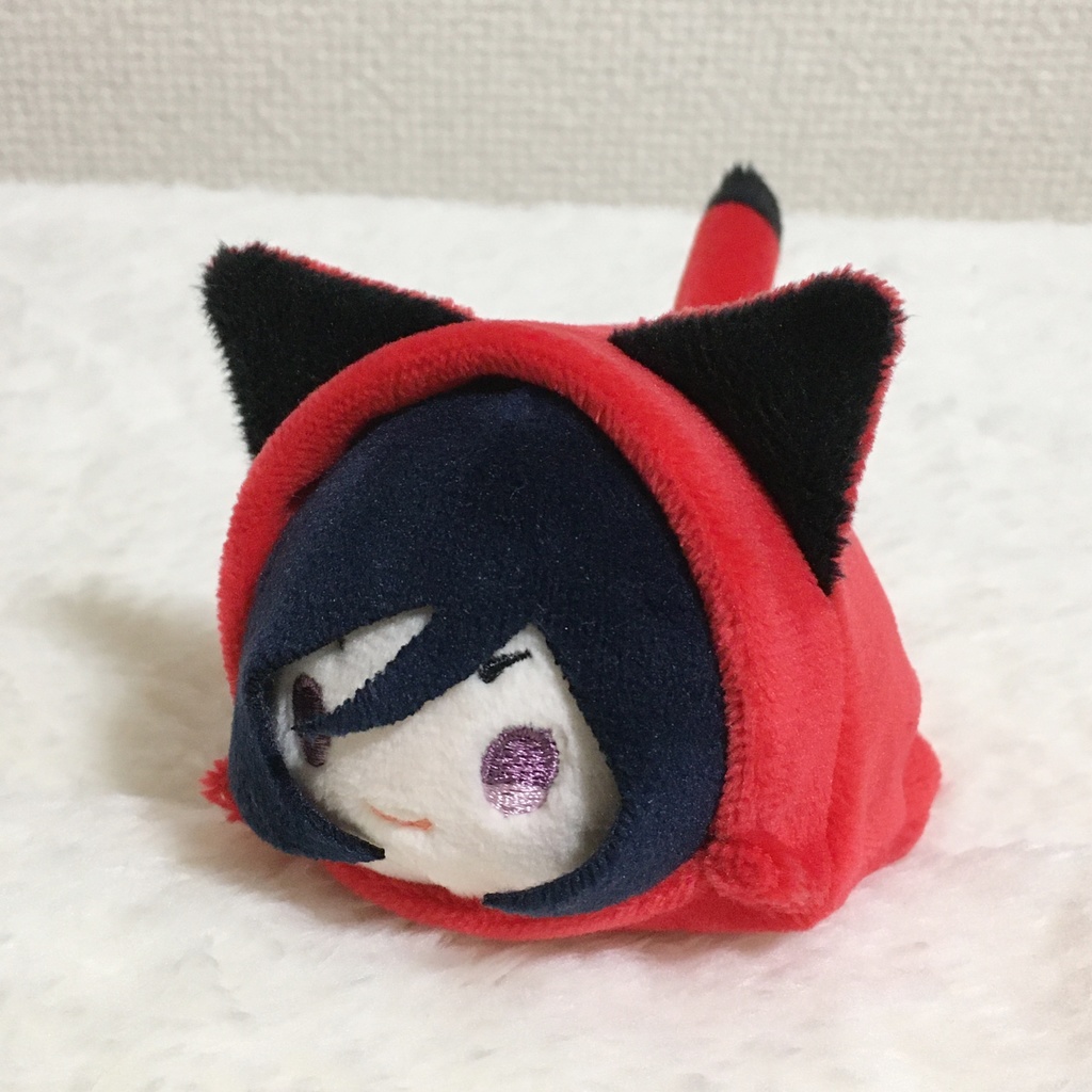 もちマス/もちころりん着ぐるみ ねこ レッド&ブラック