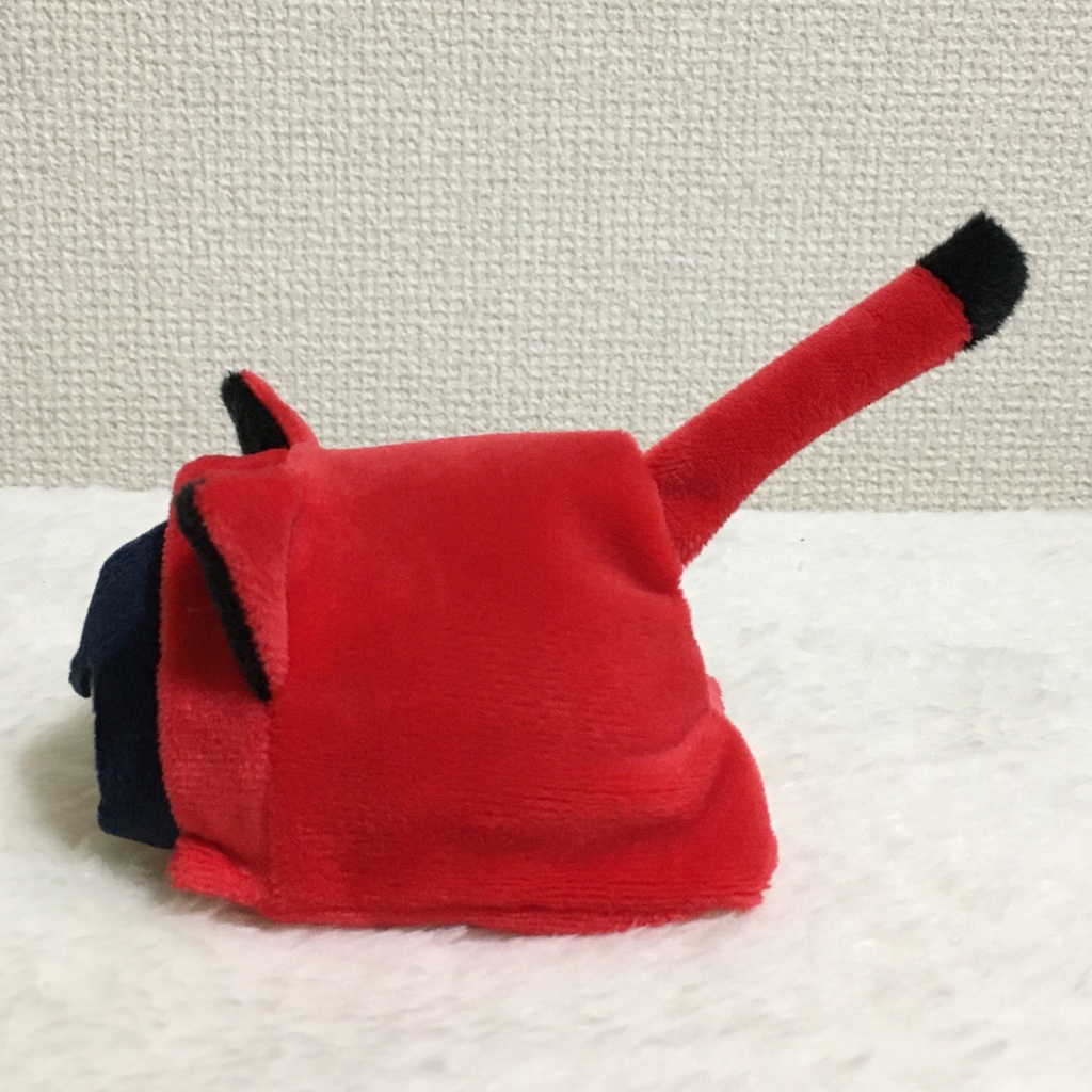 もちマス/もちころりん着ぐるみ ねこ レッド&ブラック