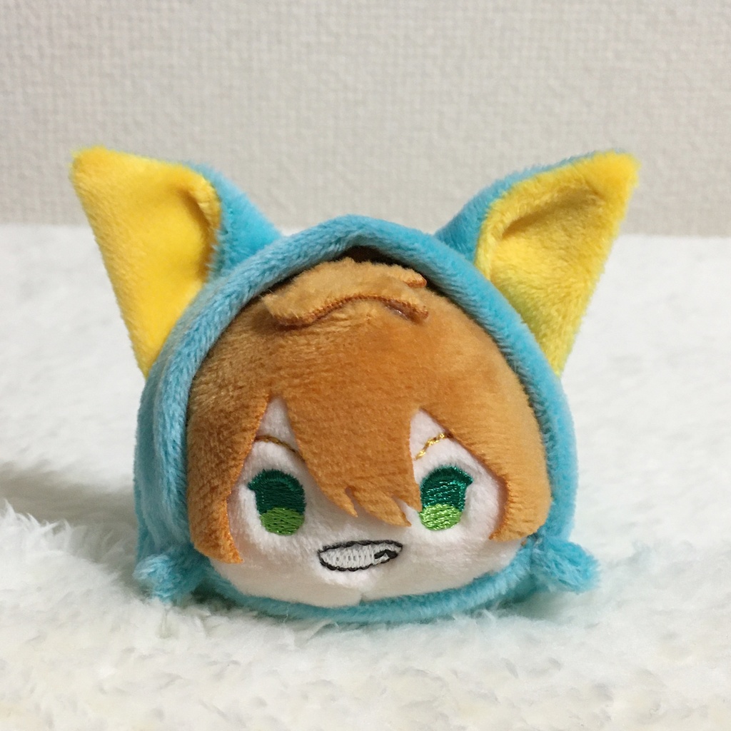 もちマス/もちころりん着ぐるみ きつね アクアマリン&オレンジイエロー