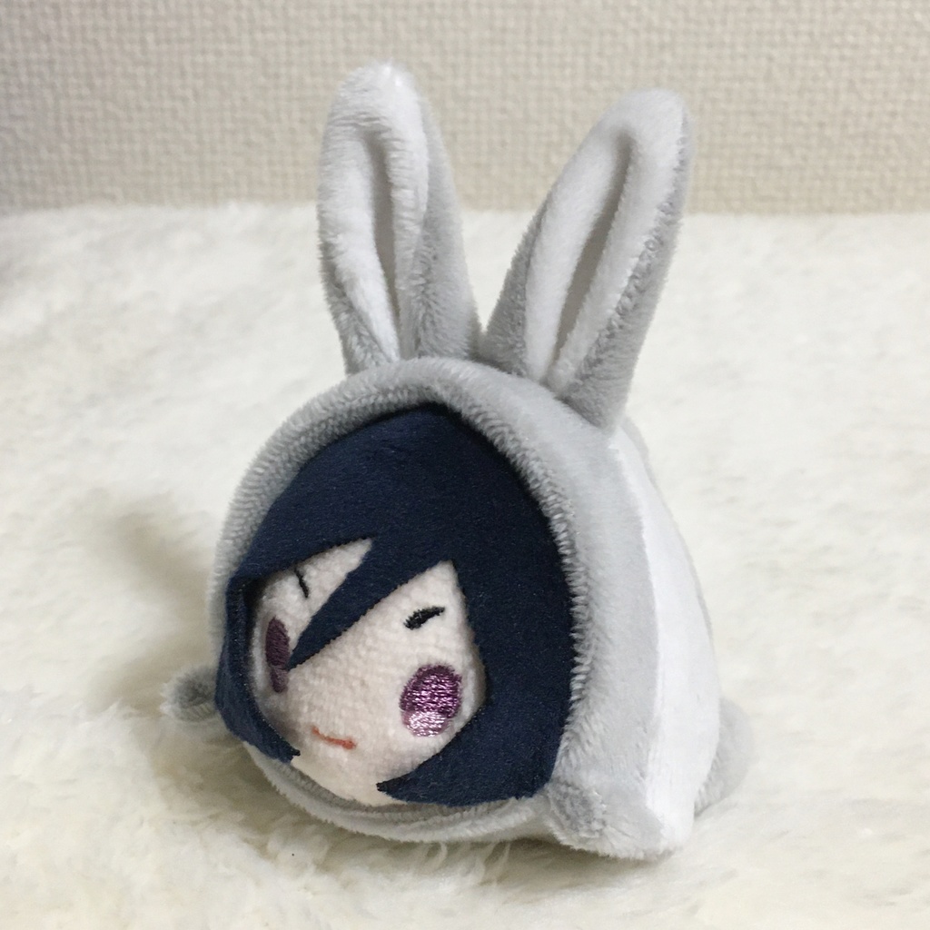 もちマス/もちころりん着ぐるみ うさぎ ライトグレー&ホワイト