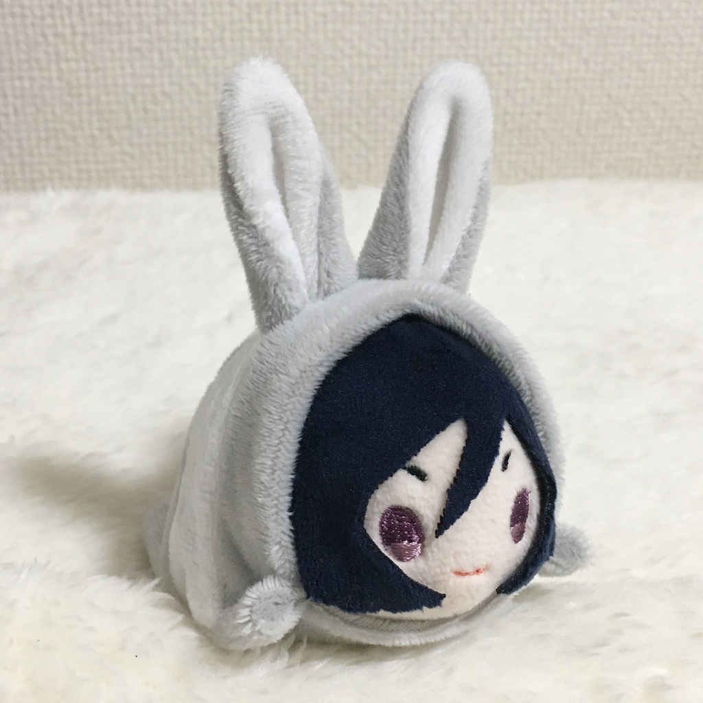 もちマス/もちころりん着ぐるみ うさぎ ライトグレー&ホワイト