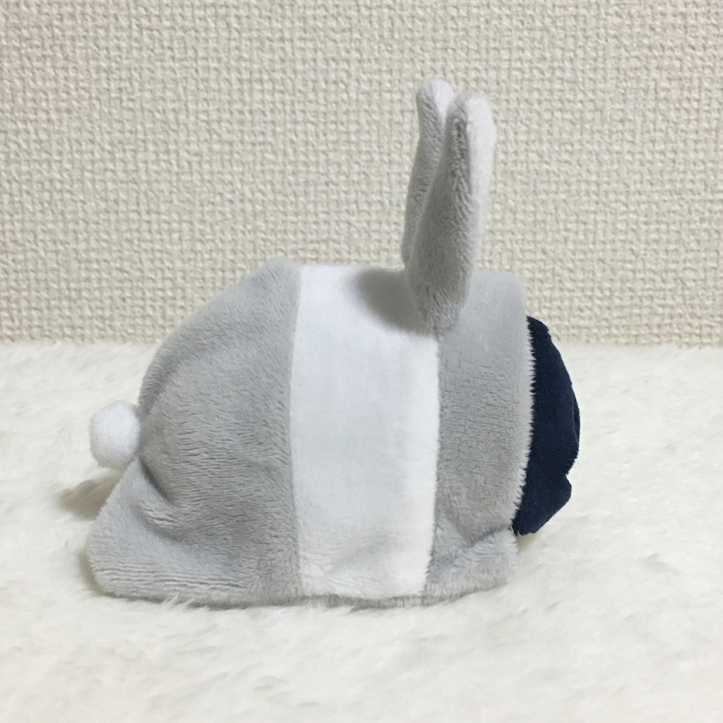 もちマス/もちころりん着ぐるみ うさぎ ライトグレー&ホワイト