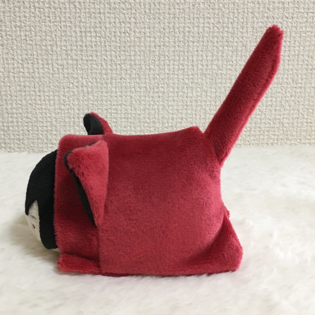 もちマス/もちころりん着ぐるみ ねこ ワインレッド&ブラック