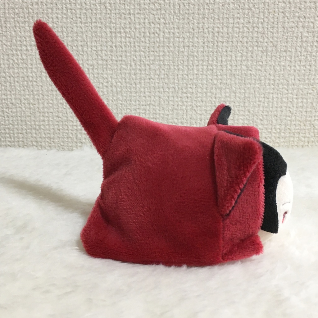 もちマス/もちころりん着ぐるみ ねこ ワインレッド&ブラック