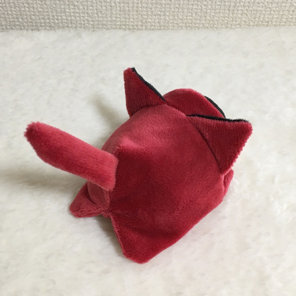 もちマス/もちころりん着ぐるみ ねこ ワインレッド&ブラック