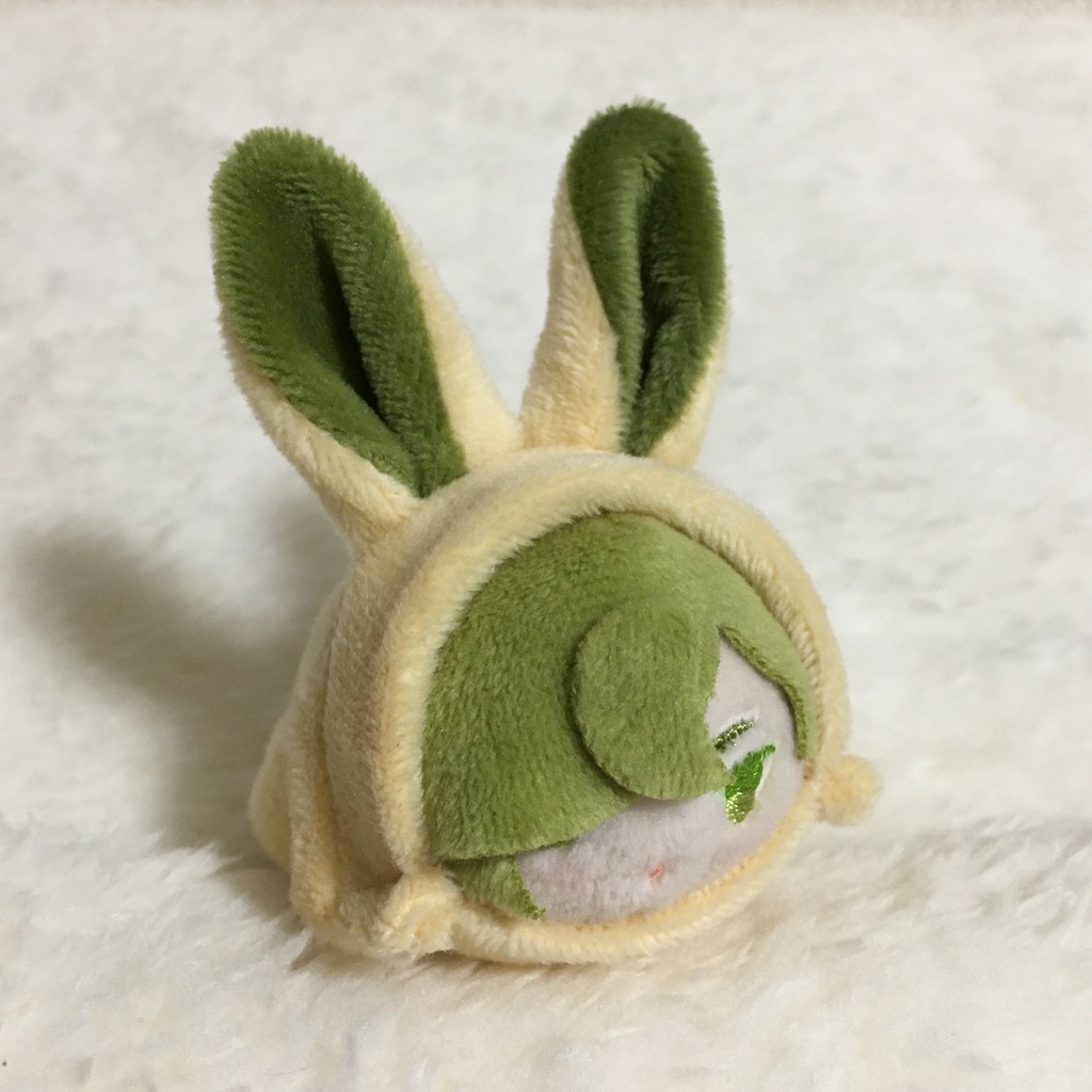 もちマスミニ着ぐるみ うさぎ クリーム&カーキ