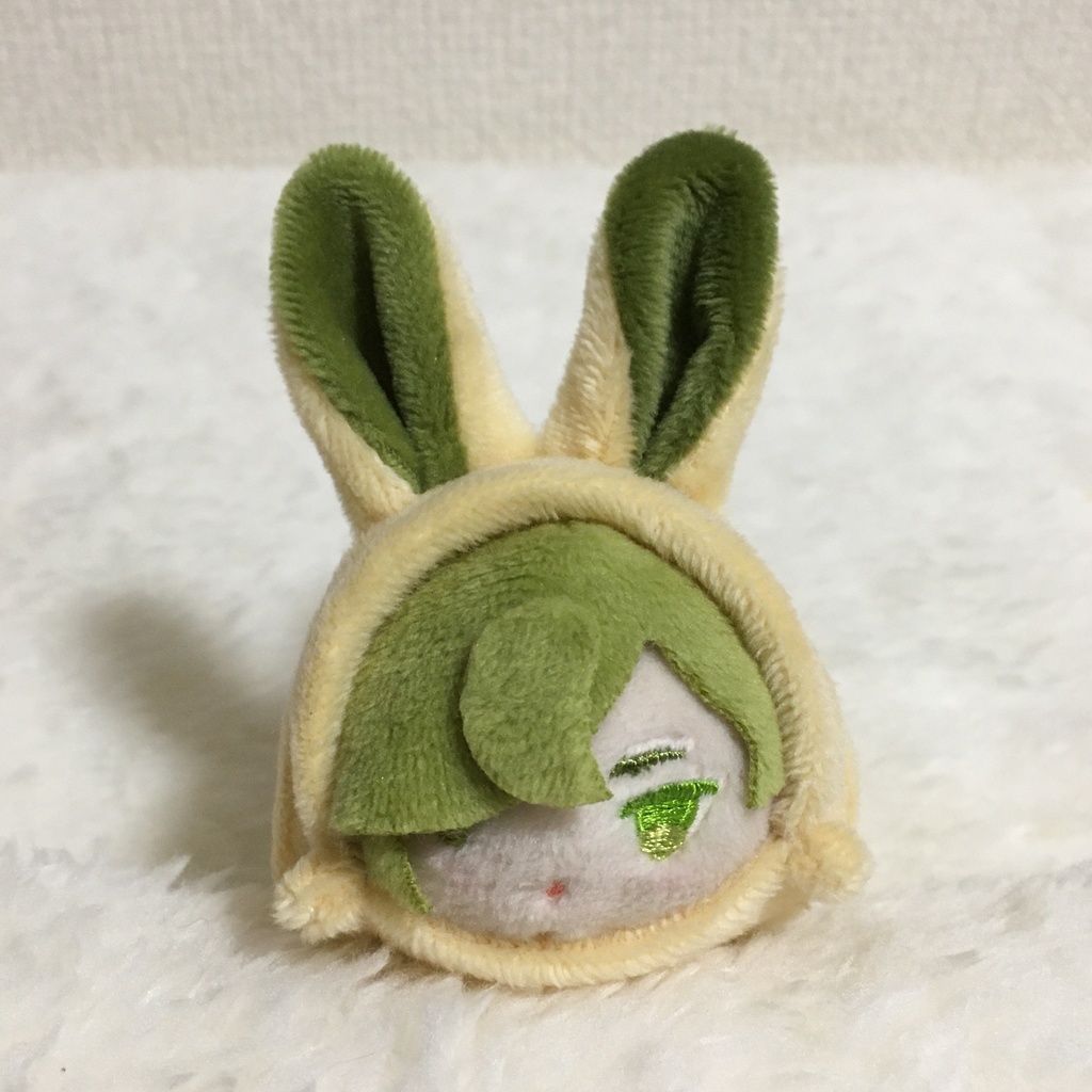 もちマスミニ着ぐるみ　うさぎ　クリーム＆カーキ