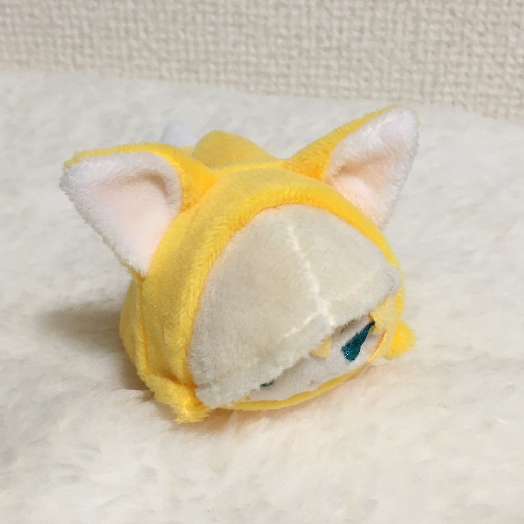 もちマスミニ着ぐるみ きつね オレンジイエロー