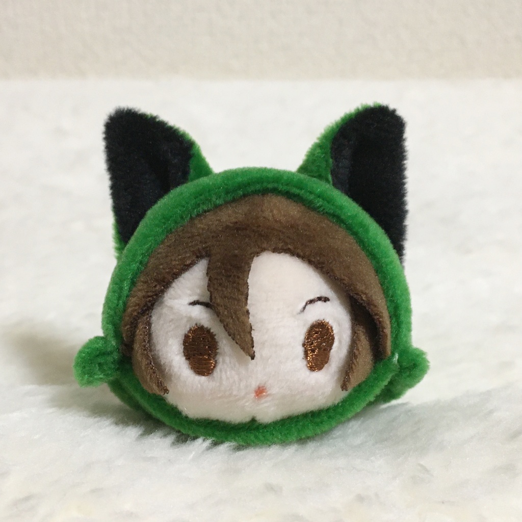 もちマスミニ着ぐるみ きつね モスグリーン&ブラック