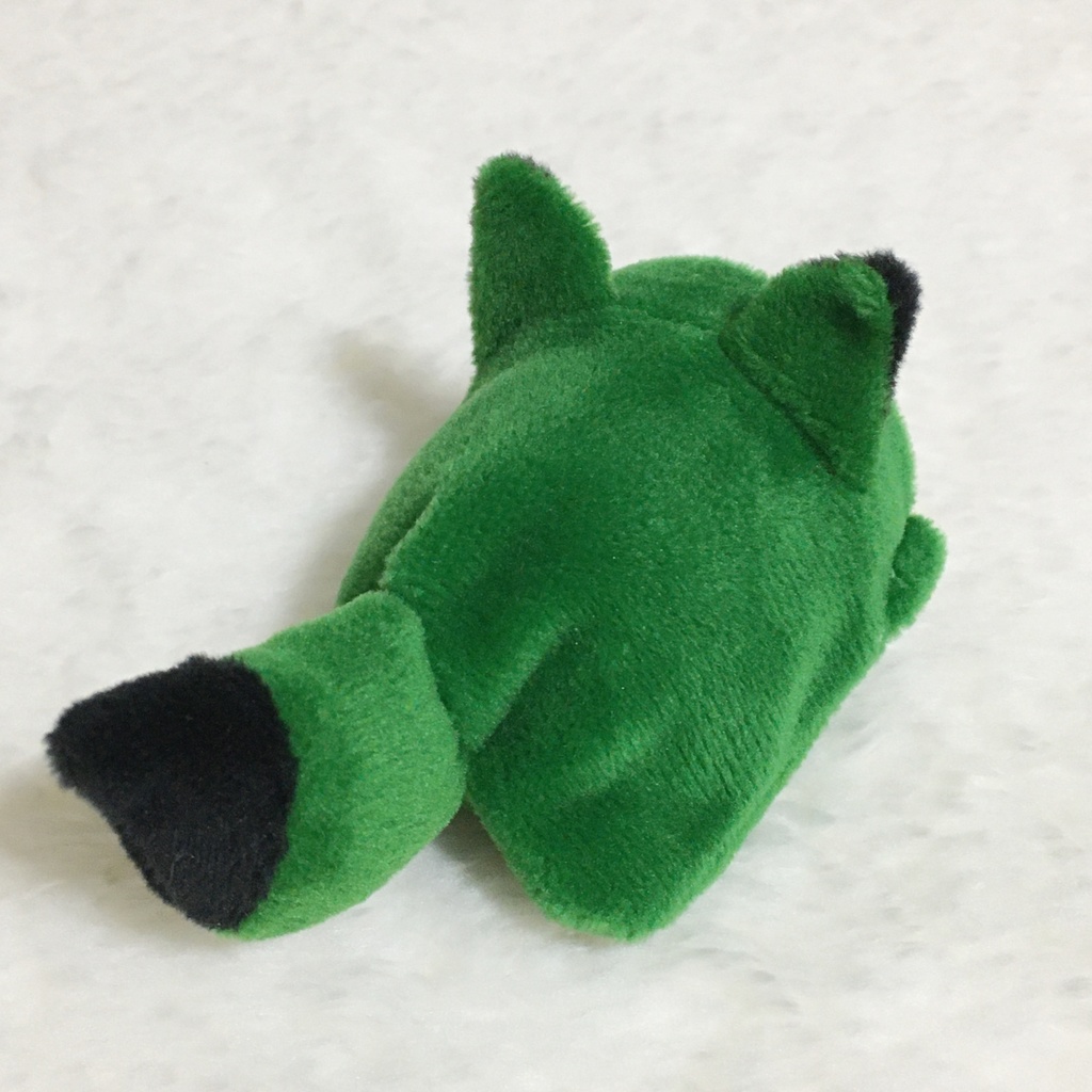 もちマスミニ着ぐるみ きつね モスグリーン&ブラック