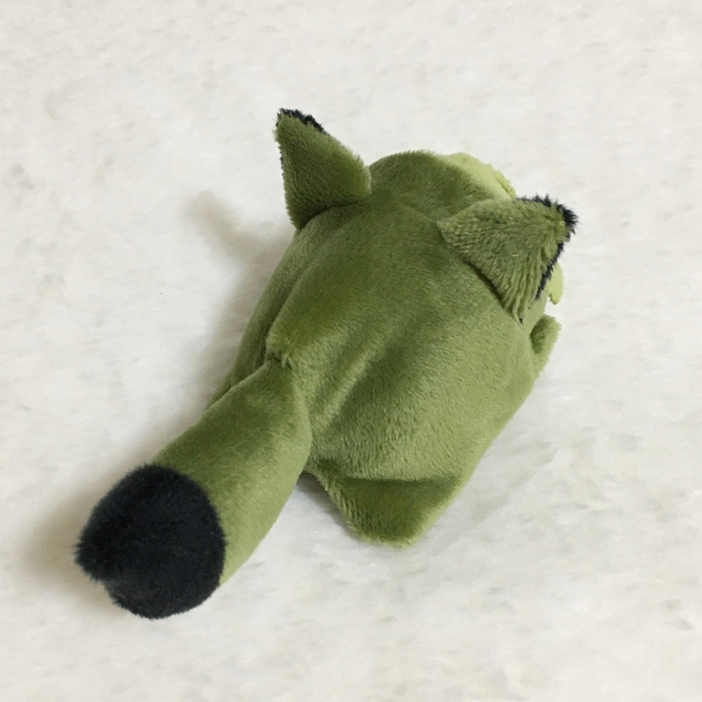 もちマスミニ着ぐるみ きつね カーキ&ブラック