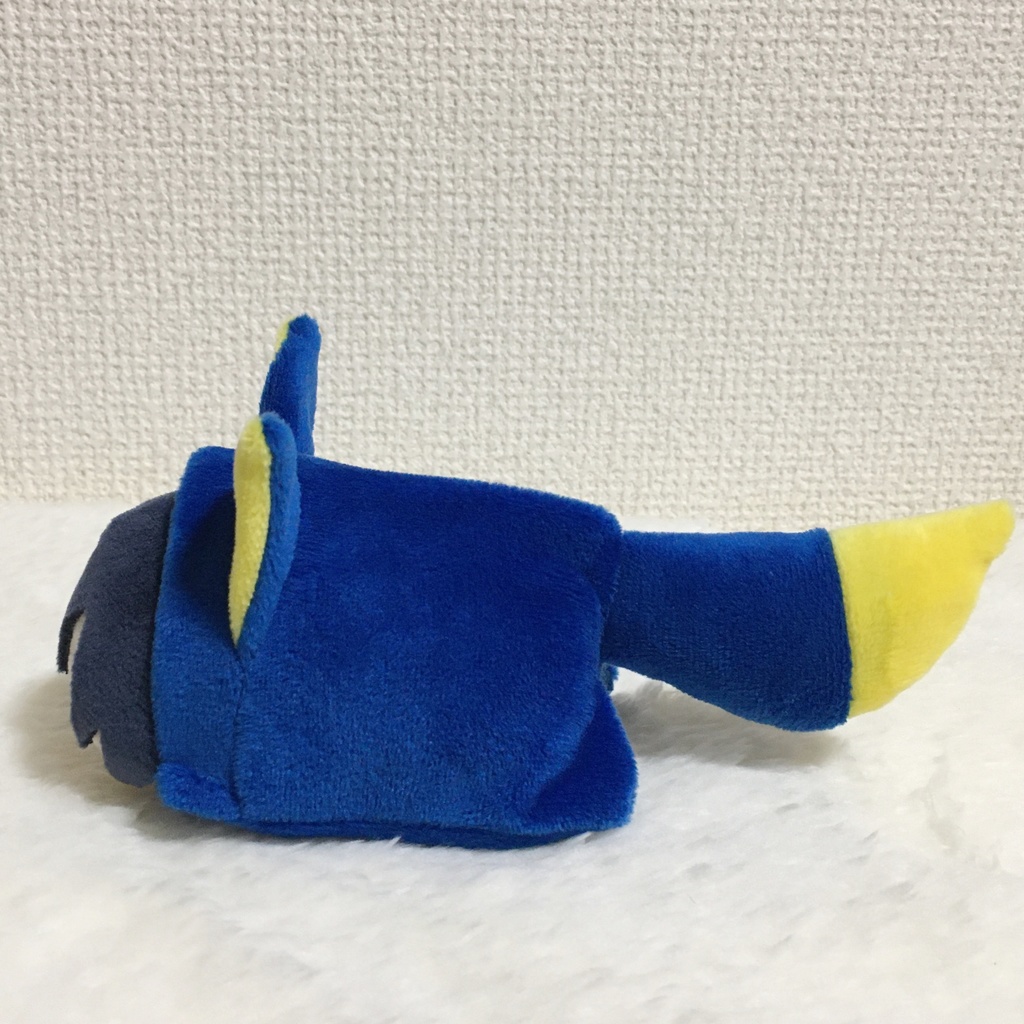 もちマス/もちころりん着ぐるみ きつね ブルー&イエロー