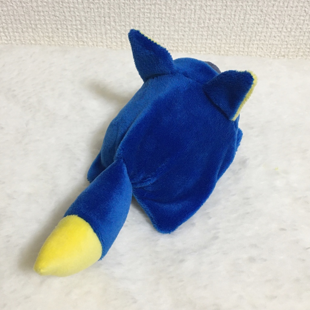 もちマス/もちころりん着ぐるみ きつね ブルー&イエロー