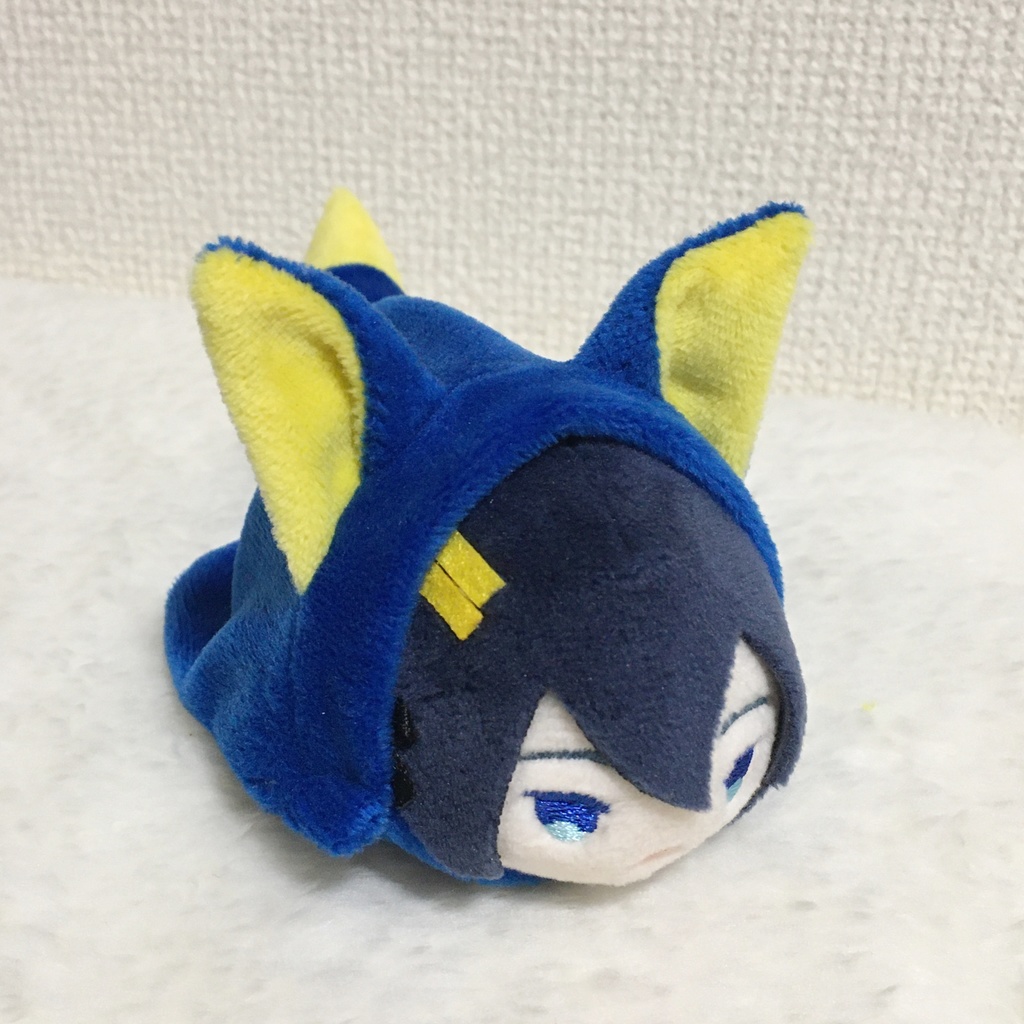 もちマス/もちころりん着ぐるみ　きつね　ブルー＆イエロー