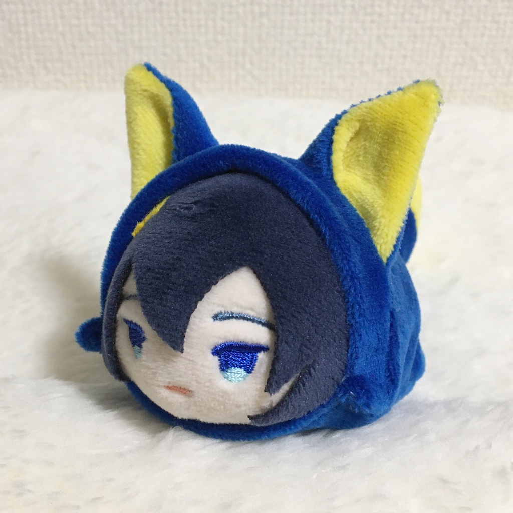 もちマス/もちころりん着ぐるみ きつね ブルー&イエロー