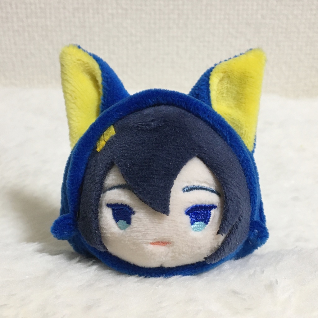 もちマス/もちころりん着ぐるみ きつね ブルー&イエロー