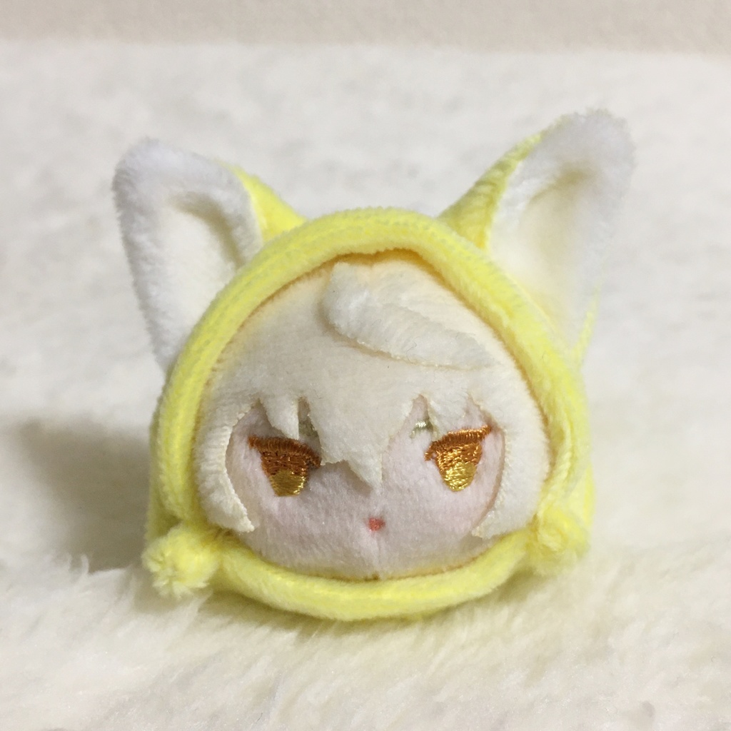 もちマスミニ着ぐるみ きつね レモンイエロー