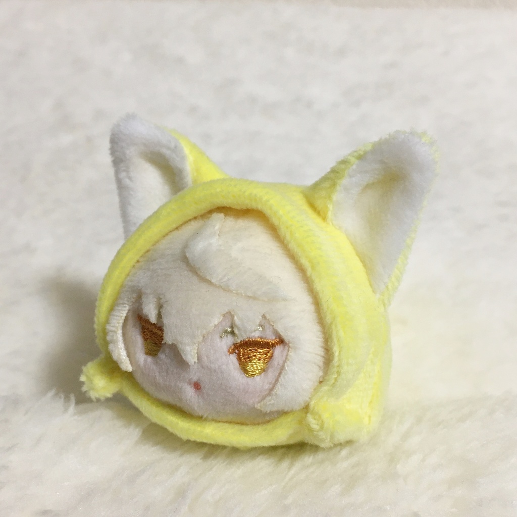 もちマスミニ着ぐるみ きつね レモンイエロー