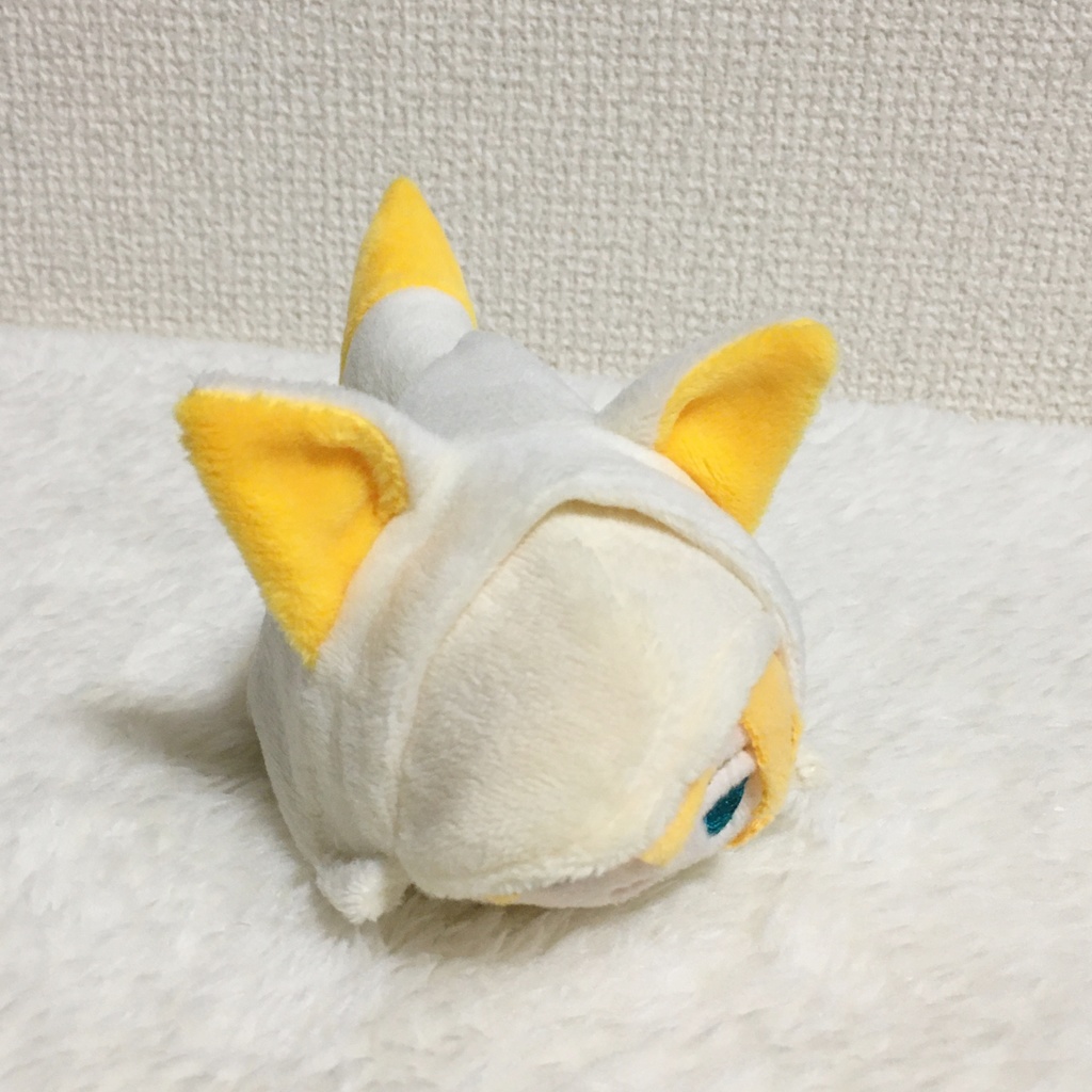 もちマス/もちころりん着ぐるみ　きつね　ミルク＆オレンジイエロー