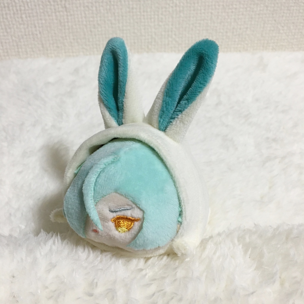 もちマス/もちころりん着ぐるみ うさぎ ミルク&フォレストグリーン