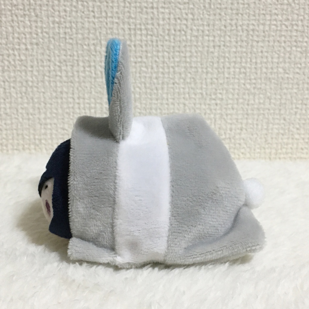 もちマス/もちころりん着ぐるみ うさぎ ライトグレー&アクアブルー