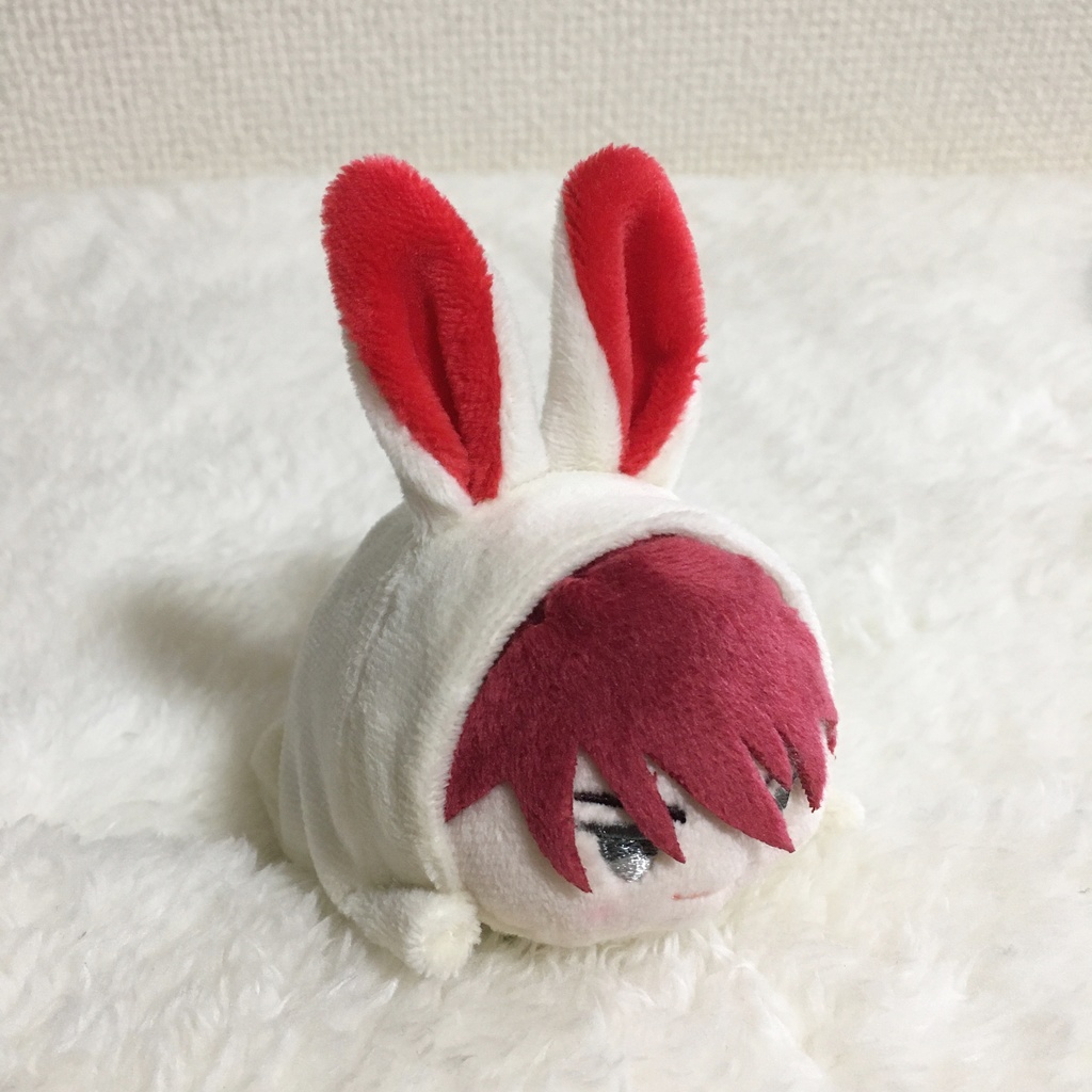 もちマス/もちころりん着ぐるみ うさぎ ミルク&レッド