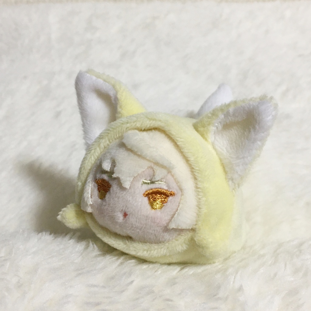 もちマスミニ着ぐるみ きつね クリームイエロー