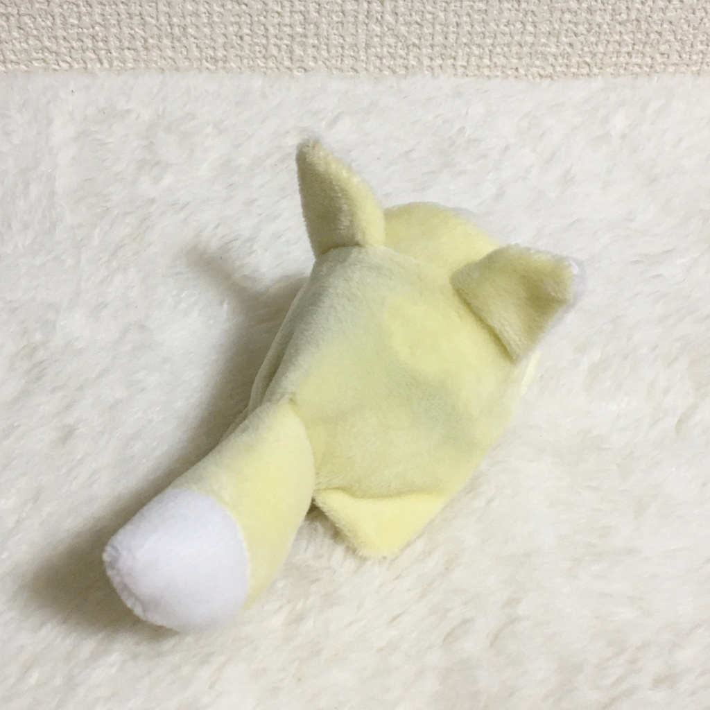 もちマスミニ着ぐるみ きつね クリームイエロー