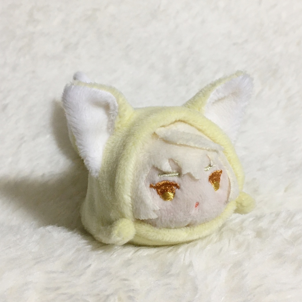 もちマスミニ着ぐるみ きつね クリームイエロー