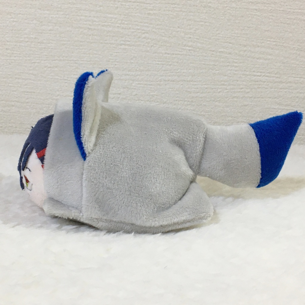 もちマス/もちころりん着ぐるみ きつね ライトグレー&ブルー