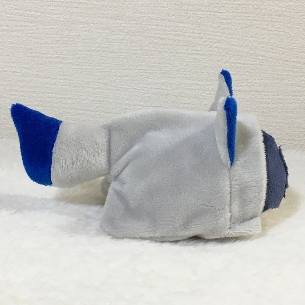 もちマス/もちころりん着ぐるみ きつね ライトグレー&ブルー