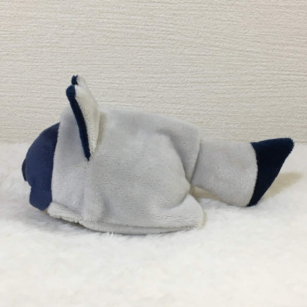 もちマス/もちころりん着ぐるみ きつね ライトグレー&ネイビー