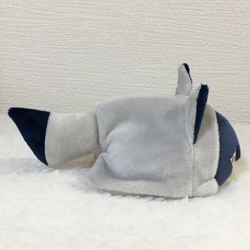 もちマス/もちころりん着ぐるみ きつね ライトグレー&ネイビー