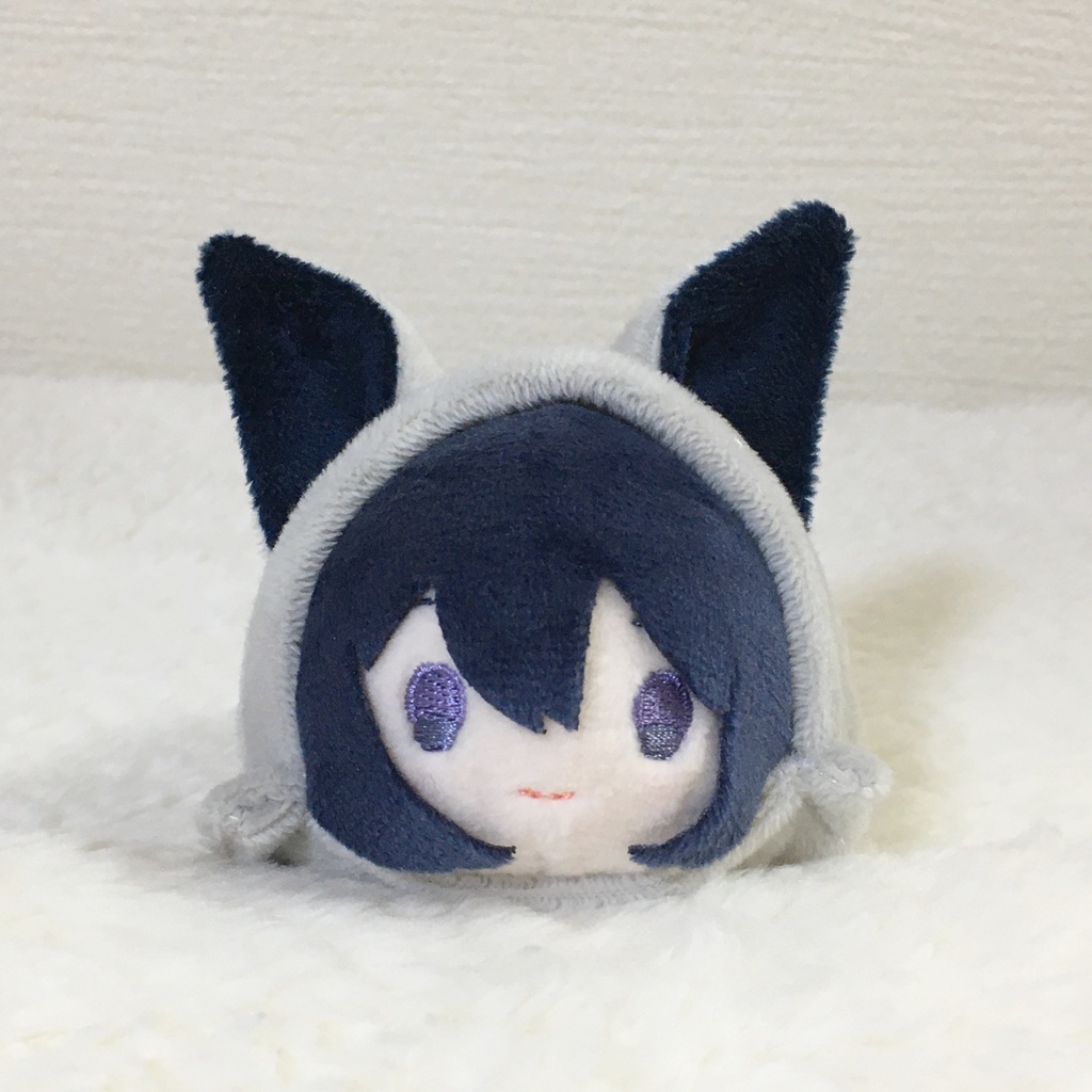 もちマス/もちころりん着ぐるみ きつね ライトグレー&ネイビー