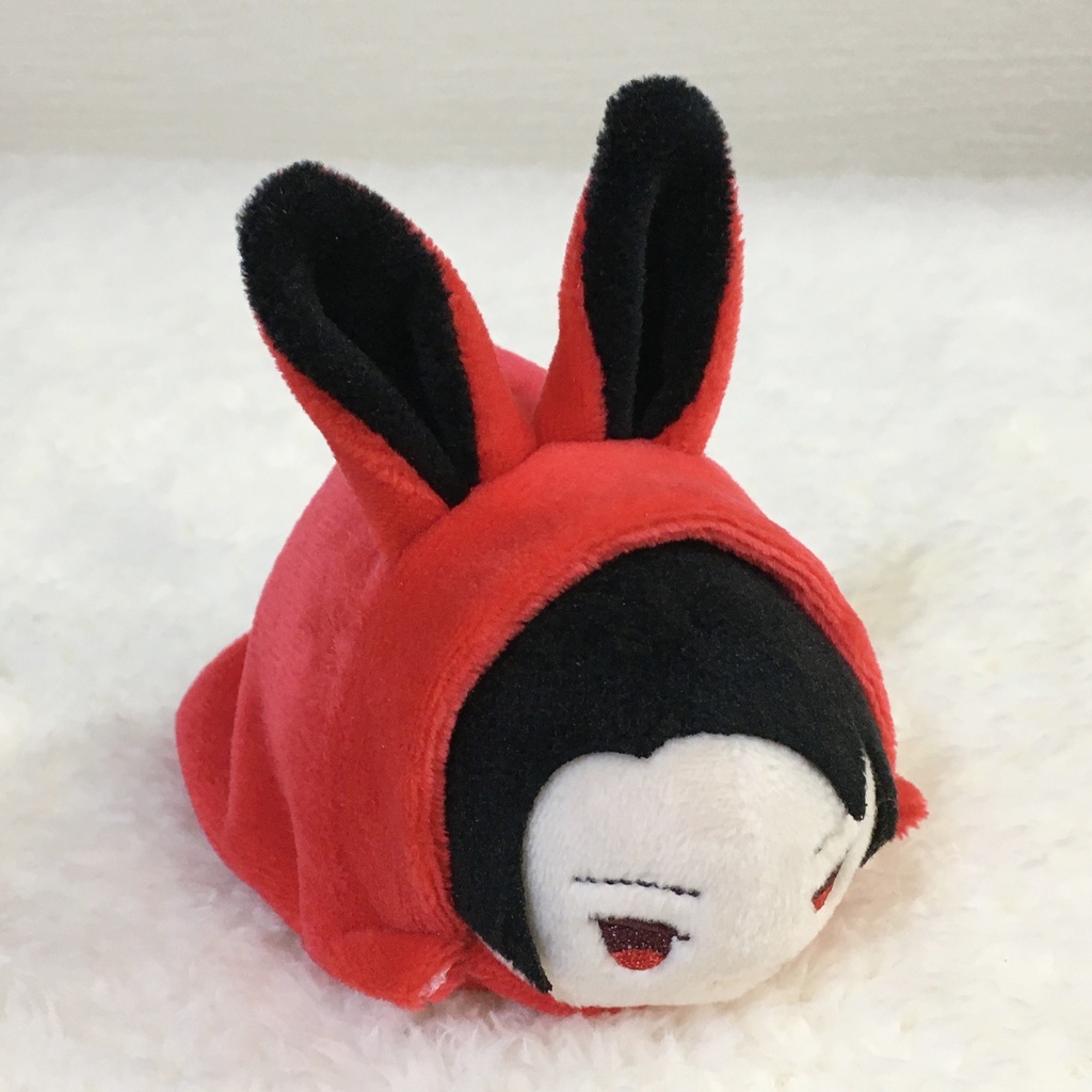 もちマス/もちころりん着ぐるみ うさぎ レッド&ブラック
