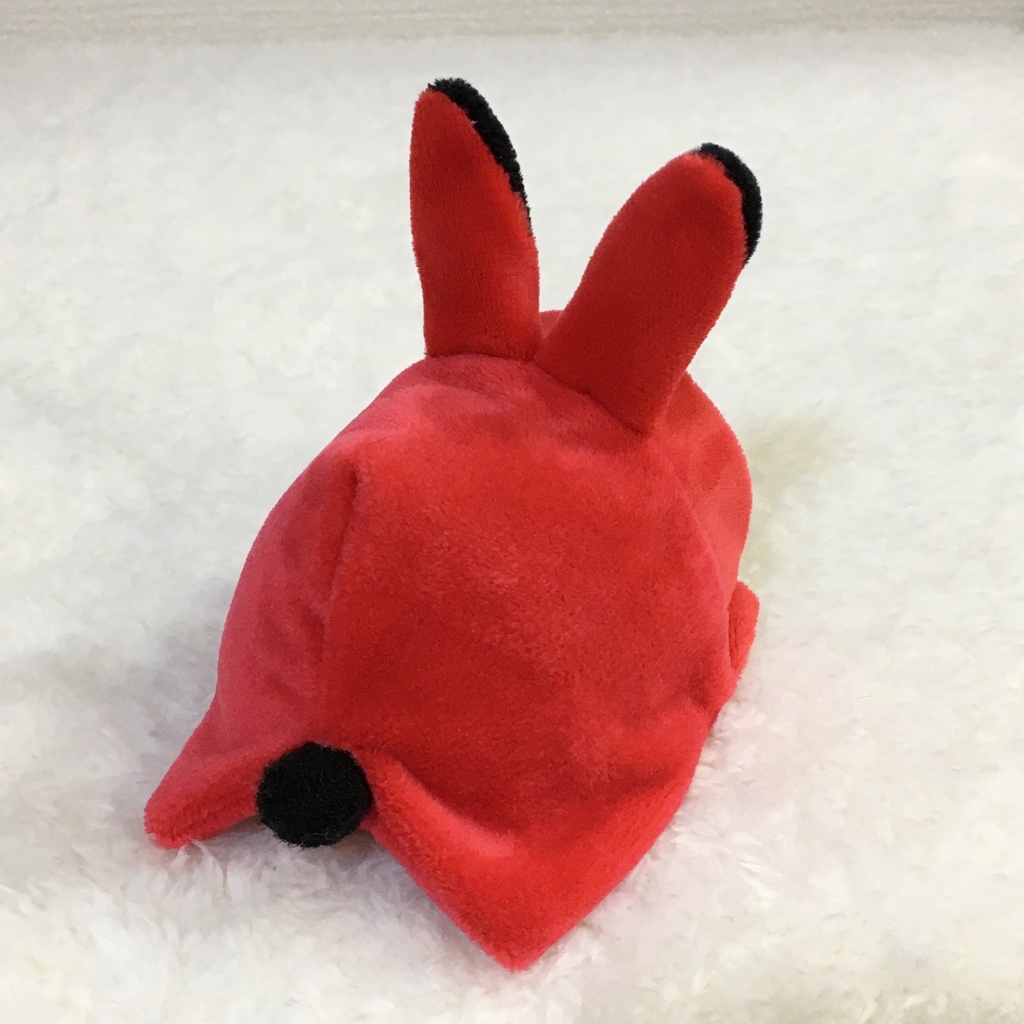 もちマス/もちころりん着ぐるみ うさぎ レッド&ブラック