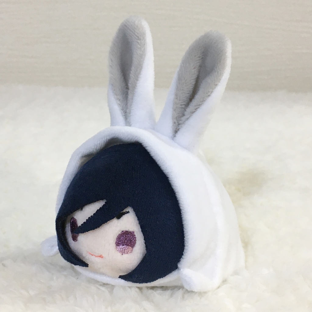 もちマス/もちころりん着ぐるみ うさぎ ホワイト&ライトグレー